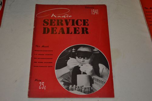 Vintage Rare 1941 radio Service Dealer Magazine  Manual Tube Tester Equip