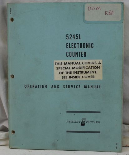 HP 5245L Electronic Counter Operating &amp; Servce Manual Agilent