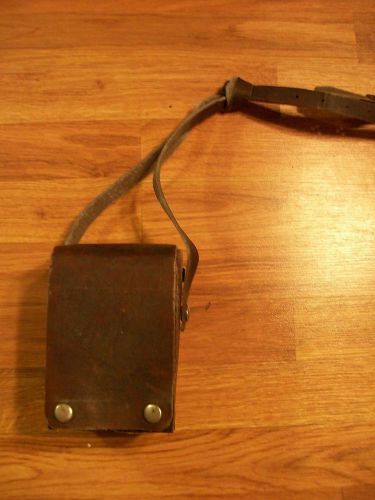 Vintage bell system line loop tester leather case for sale