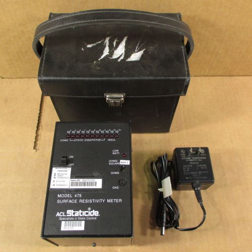 Surface Resistivity Meter ACL STATICIDE Model 475 + Carry Case &amp; Charger