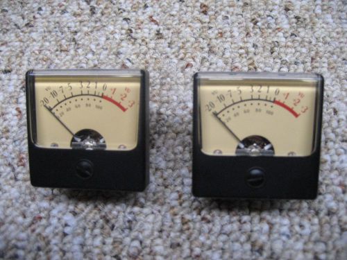 Simpson pair 1 3/4 &#034; VU or db meters