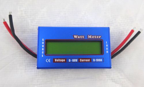 Digital dc watt meter - voltage current power &amp; battery analyzer-4 in 1 for sale