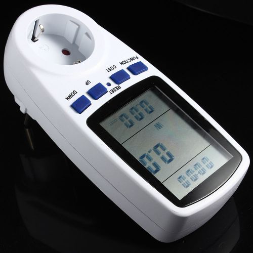 New usage monitor energy saving watt voltage amps power eu plug electric meter for sale