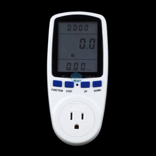 Us power energy watt voltage amps meter power electricity usage monitor analyzer for sale