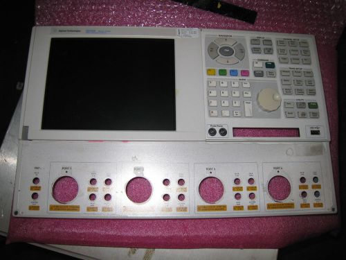 Agilent Technologies N5230A network analyzer FACE PLATE ONLY, Cracked Parts only