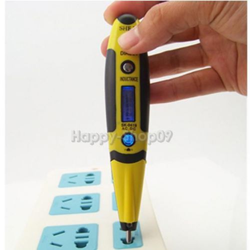Electrical Probe Voltage Inductance Detect Night Light 12V-220V Digital Test Pen