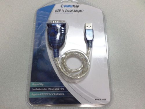 Cables to go rs-232 usb to serial adapter 18&#034; p/n 26886 for sale