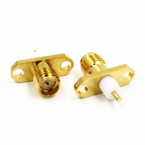 10pcs SMA female with 2 holes flange deck solder RF connector