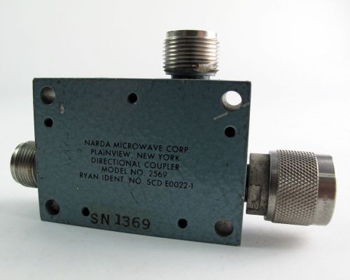 NARDA 2569 Directional Coupler, 3 dB, 8.6-10.0 GHz, N(m/f/f)