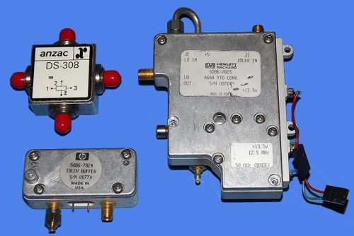 Lot 3 hp agilent 5086-7825/7824 rf lock coverter isolator standardized buffer for sale