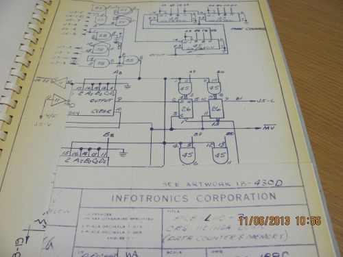 COLUMBIA MANUAL CRS-110A: Digital Integrator - Instruction w/schematics, # 19496