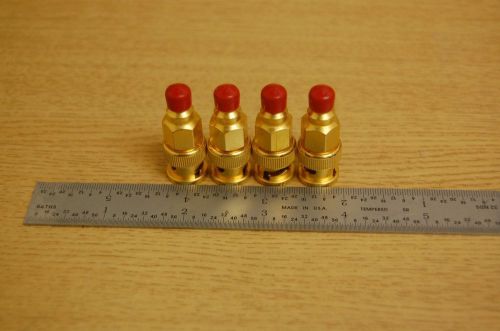 4 SEALECTRO 51-174-6800 GOLD CONNECTORS BNC/SNAP ON JACK 75ohm (S9-4-111)