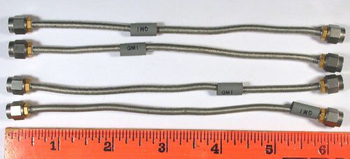 SMA COAX HAND-FORMABLE .141 - 6-Inch - QMI &#034;Semi-Flex&#034; - *USED*ONCE* - Qty:4