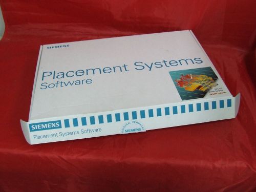 SIEMENS PL EA PLACEMENT SYSTEMS STATION 520/1 SITEST ELO SOFTWARE firmware head