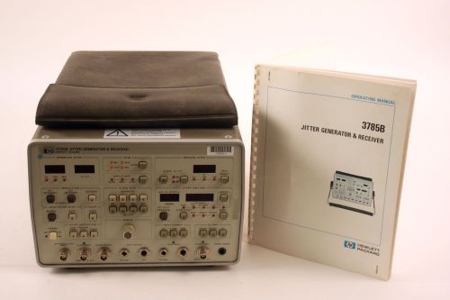 Hewlett Packard HP 3785B Jitter Generator &amp; Receiver W/ Operating Manual