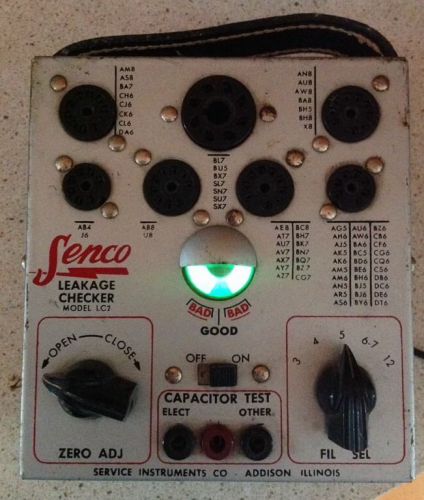 vintage Senco vacuum tube tester Magic Tuning Eye