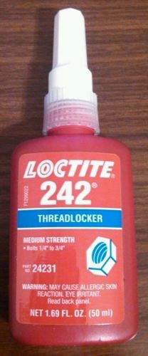 Loctite 242 Blue Medium Strength Threadlocker Adhesive. (50ml bottle) NEW!