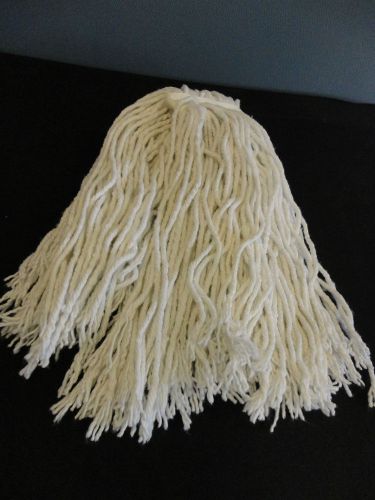 18 INDUSTRIAL MOP HEADS Heavy Duty White Strings