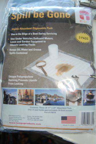 Three packages of three tempo highly absorbent pads for sale