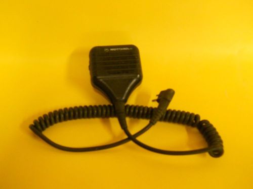 Motorola palm mic for portable walkie talkie.