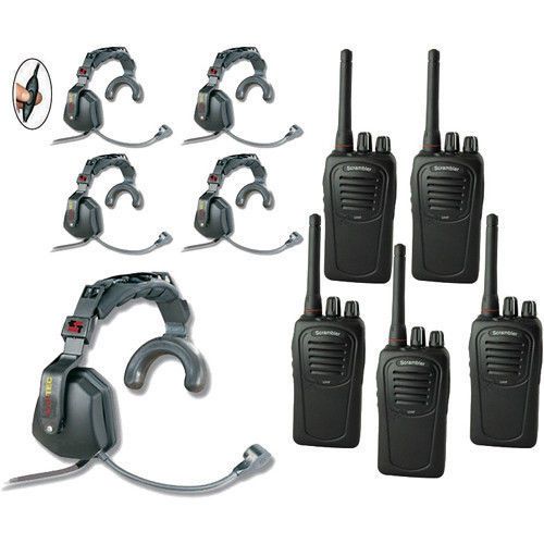Sc-1000 radio eartec 5-user two-way radio ultra single inline ptt ussc5000il for sale
