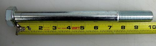 Hex bolts, Zinc plated grade 5 steel, 7/8&#034;-9 X  10&#034; L