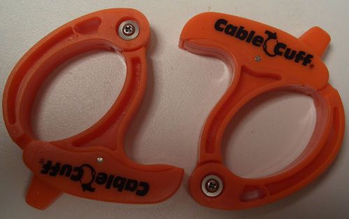 SET OF 2 PLASTIC CABLE/CUFFS, CLAMPS MEDIUM #CFM 0803 BRAND-NEW