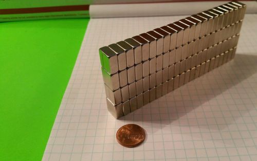 88 Neodymium Block Magnets.  Super strong rare earth N42 grade.