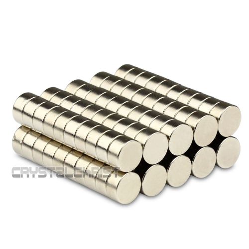 100pcs Super Strong Round Cylinder Magnet 8 x 4mm Disc Rare Earth Neodymium N50