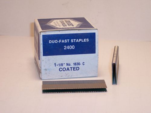 1 1/8&#034; duo-fast staples no.1836-c 18ga  1/4&#034; narrow crown for sale