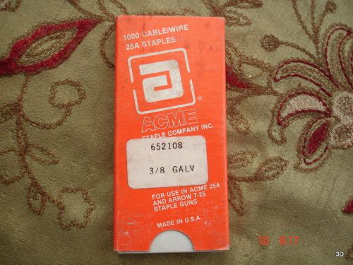 ACME Galvanized Staples New In The Package