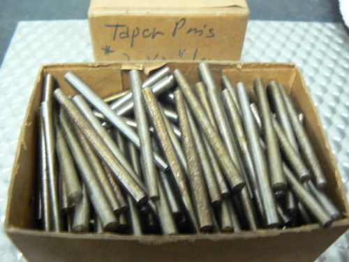 100 New Taper Pins, Size #2, 2&#034; Length, Milled Bar Steel