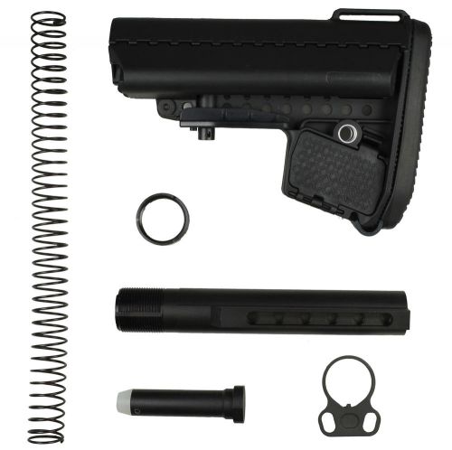 Adv. 6 pos collapsible mil spec stock - black for sale