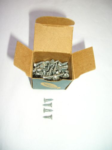 Vintage Zinc Chromate, Qty 100, 1/2&#034; Phillips Wood Screws, Grade 5, NOS in Box