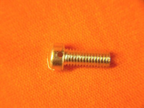 100 NEW 10-32 X 1/2&#034; SLOTTED FILISTER HEAD SCREWS WITH WIRE LOCK HOLE ZINC COAT