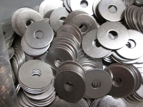 1/4&#034; x 1-1/4&#034; od stainless steel fender washers 100/box for sale