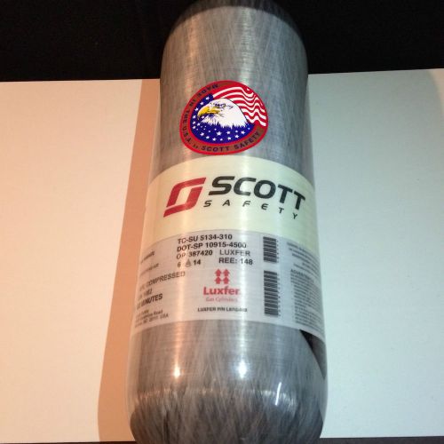 NEW SCOTT SAFETY 4500psi 60 MINUTE CARBON FIBER COMPRESSED AIR TANK