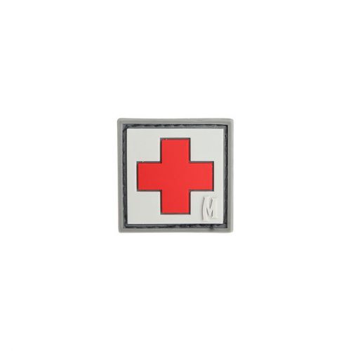 Maxpedition rubber pvc velcro . medic patch . 1&#034;  x  1&#034;  color: swat for sale