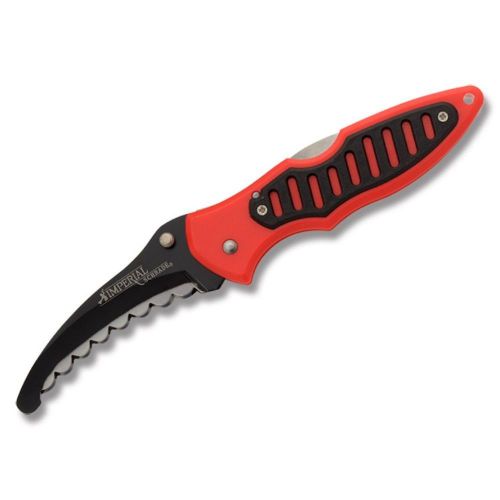 Imperial schrade fully serrated rescue lock back knife fast shipping! for sale