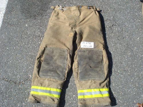 34x28 pants firefighter turnout bunker fire gear globe.....p476 for sale