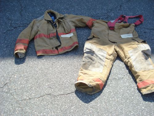 Globe Firefighter Turnout Gear Set Bunker Pants 42 X 26 Jacket 40 X 34
