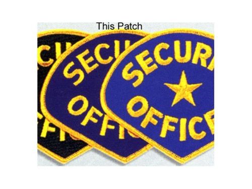 SECURITY GUARD OFFICER UNIFORM SHOULDER PATCH BADGE