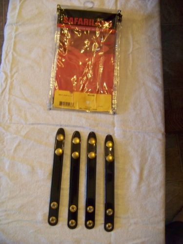 NIP Safariland Belt Keeper Snap On Black Plain Belt Loop 2 1/4&#034; USA Set of 4