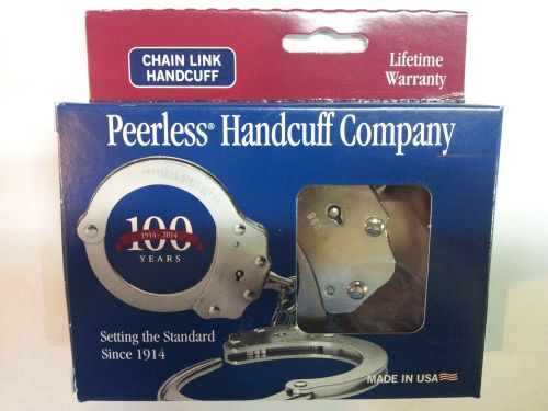 LOT OF 10 -Peerless Model 700C Nickel Finish Handcuffs