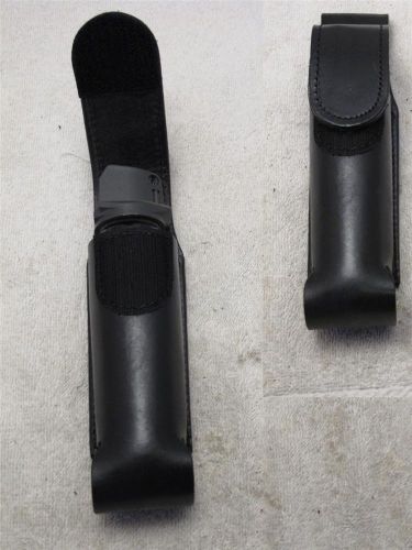 Elf plain black g&amp;g leather case for large oc pepper spray mk-4 mk-xii punch ii for sale