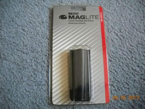 Mini maglite leather flashlight belt holster for 2 cell aa flashlight brand new for sale