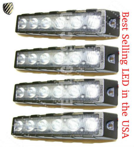 4 pack feniex cobra t6 led grill side rear lights  * free usa shipping*color r for sale