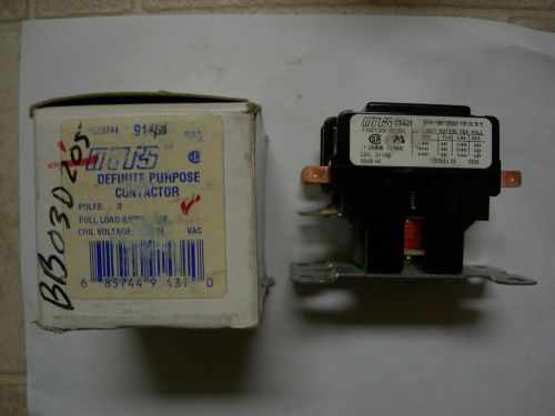 Mars 240vac definite purpose contactor, 3- pole 24 volt coil. 91431, m# 93 for sale