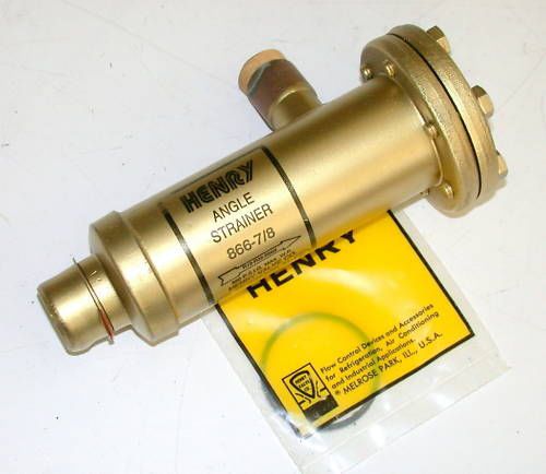 New henry angle refrigeration strainer model 866-7/8 for sale