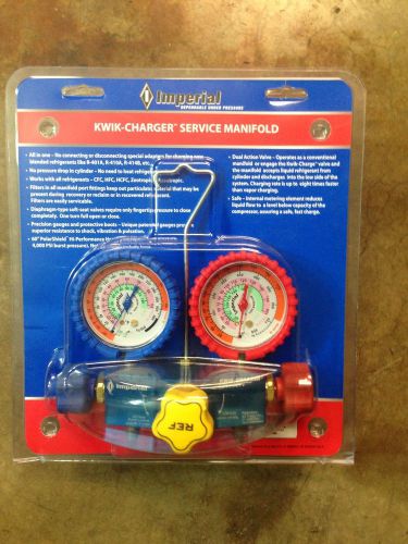 Imperial 718-cc refrigerant manifold gauge and hose set,quick charge for sale